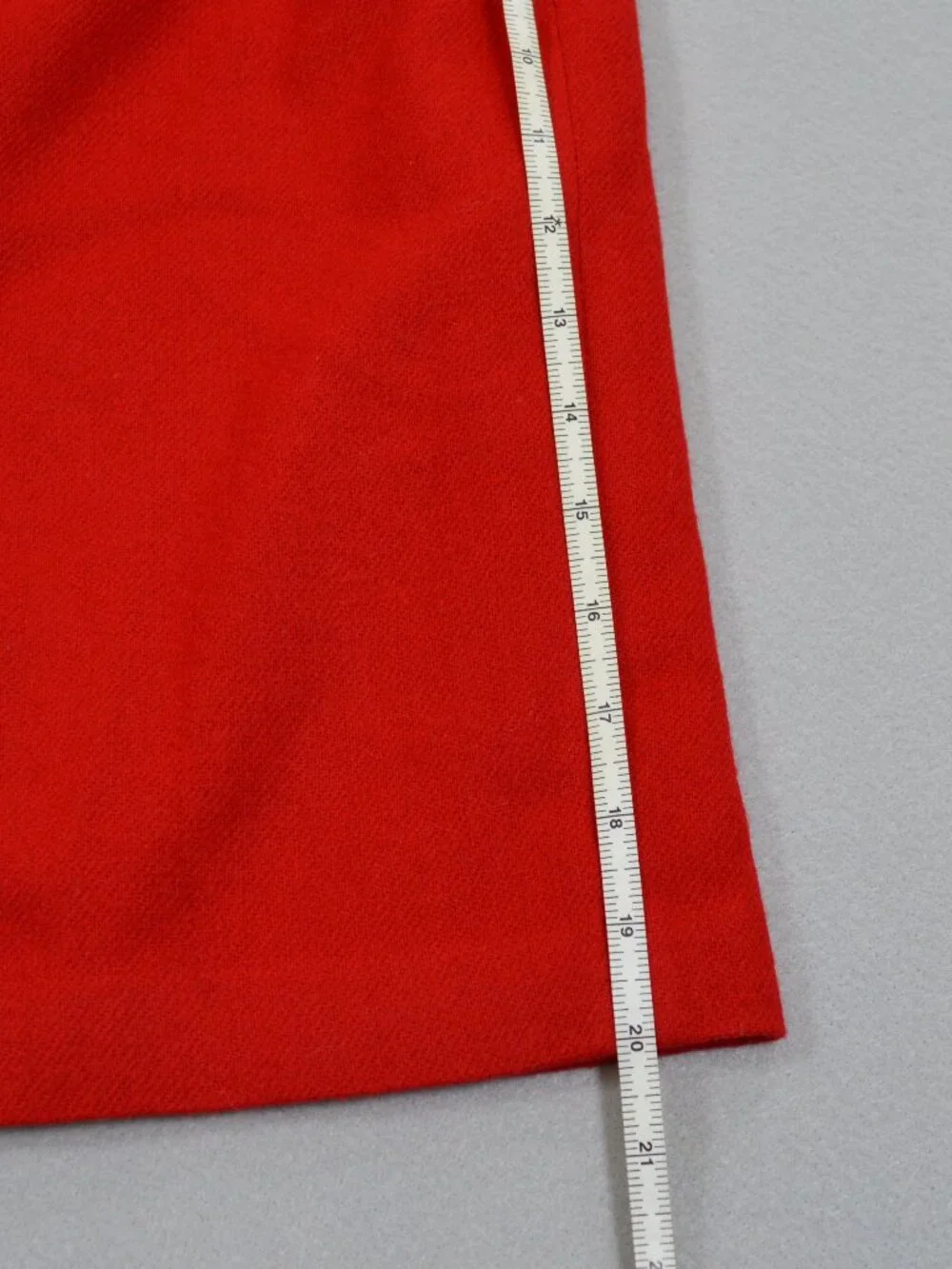 ❤️ J.G. Hook Red Wool Pencil Skirt Petite 4P Classic Work Holiday - Picture 11 of 13